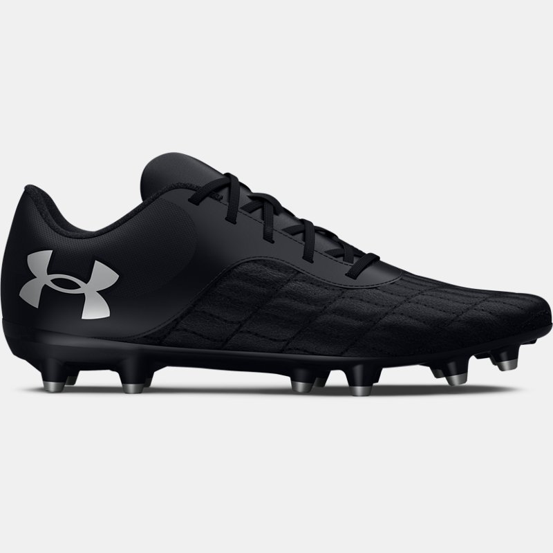 Unisex Under Armour Magnetico Select 3 FG Football Boots Black / Black / Metallic Silver 45.5